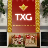 Thiết kế tiệm vàng TXG tại Đông Anh, nâng tầm thương hiệu 